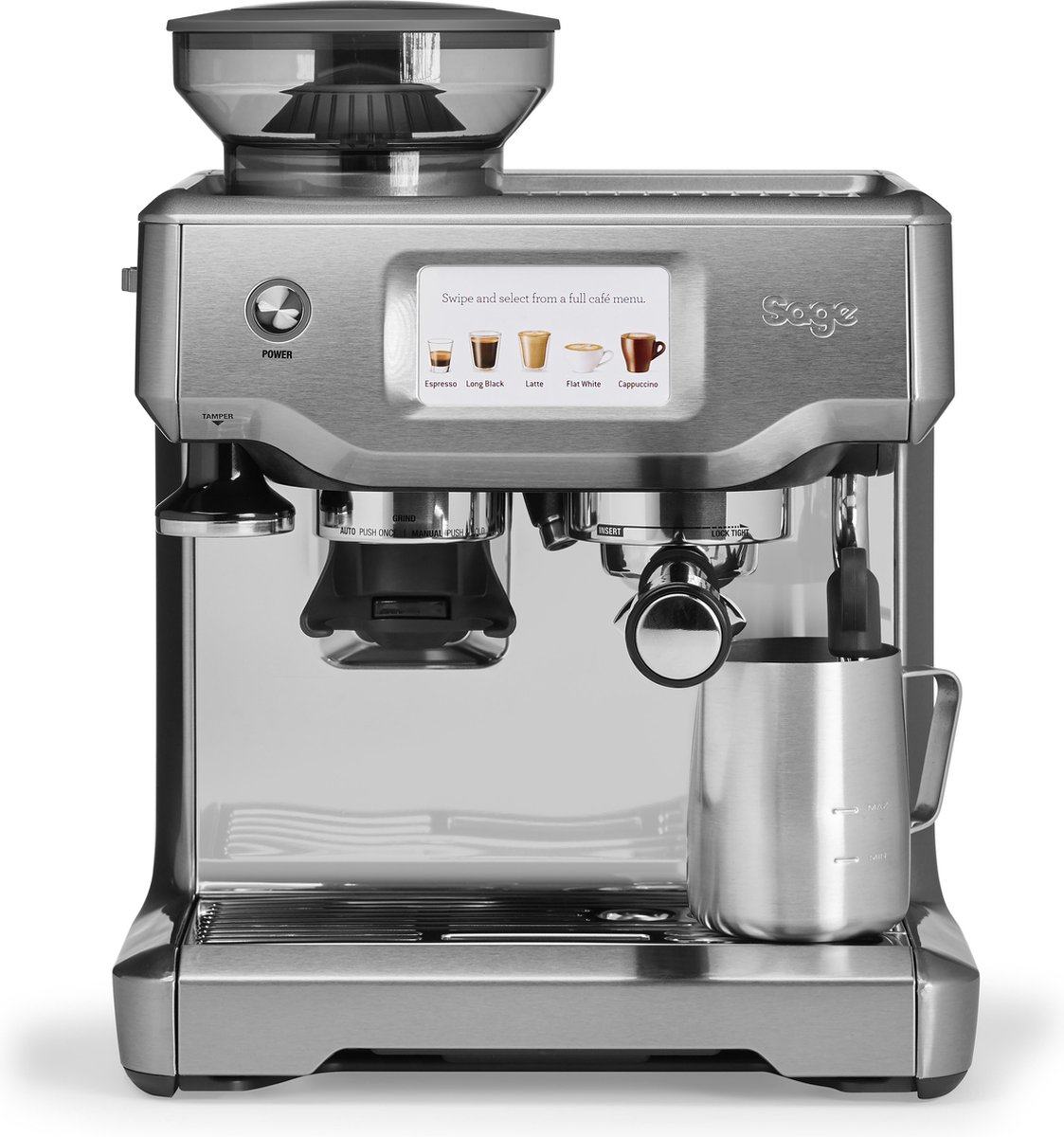 Sage The Barista Touch Geborsteld RVS Espressomachine