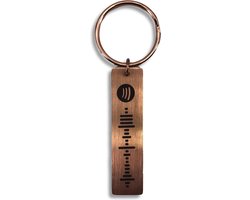 Gepersonaliseerde Spotify Sleutelhanger | Rosé Goud | Metalen/RVS Spotify | Rechthoek Design | Perfect Muziekcadeau voor Koppels & Feestdagen!