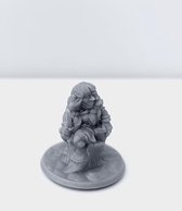 3D Printed Miniature - Gnome Female 01 - Dungeons & Dragons - Hero of the Realm KS