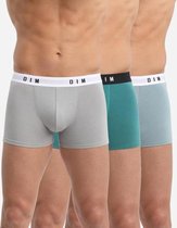 DIM Boxershort - Boxer- Homme - Dim Originals - 3 Pièces - vert/ Grijs /bleu Taille XL