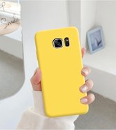 Xssive Zachte Achterkant Hoesje - TPU Back Cover voor Samsung Galaxy S7 G930 - Geel