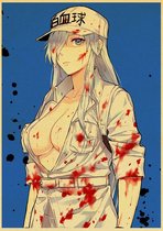 Cells at Work Code Black White Blood Cell F Anime Manga Poster 42x30cm
