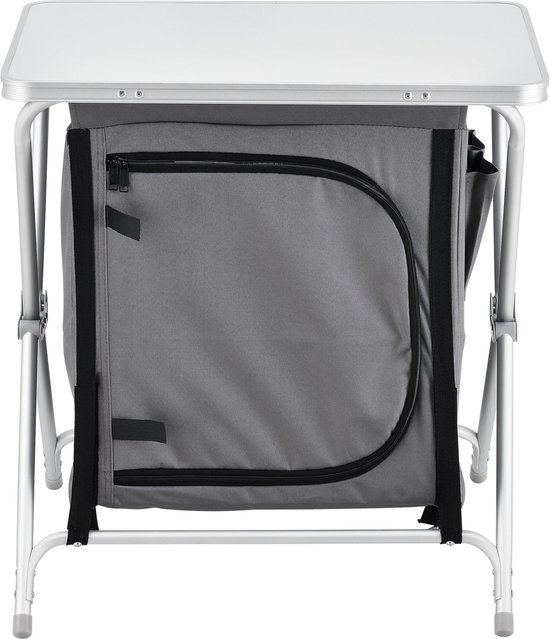Campingkast opvouwbaar 64x60x45 cm donkergrijs van Camp — afbeelding 4