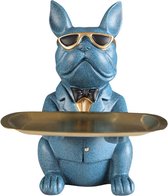 PIIND® Bulldog Sleutelhouder En Spaarpot - Decoratie Voor In Huis - Grappig Beeldje - Leuk Cadeau Voor Een Vriend