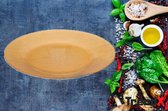 PLAT BORD - ASSIETTE EN FAR PRESENTATIE - 33 CM - LIN CAMEL