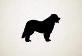 Leonberger - Silhouette hond - XS - 20x28cm - Zwart - wanddecoratie