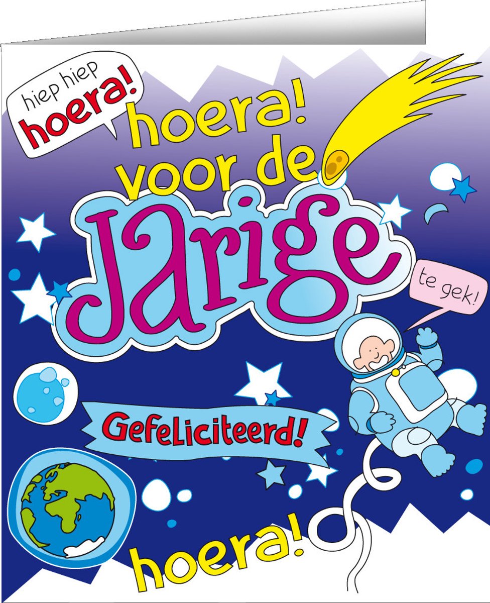 Wenskaarten - Jarige cartoon