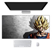 XXL Muismat -- 90x40Cm -- DBZ - Goku -- Full Collor Mousepad -- Waterproof