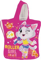 Nickelodeon Badponcho 44 Cats Milady 50 X 100 Cm Polyester Roze