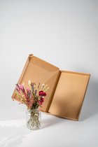 Wildflowers | Droogbloemen | Handgebonden | Brievenbus | Roze| 30 cm