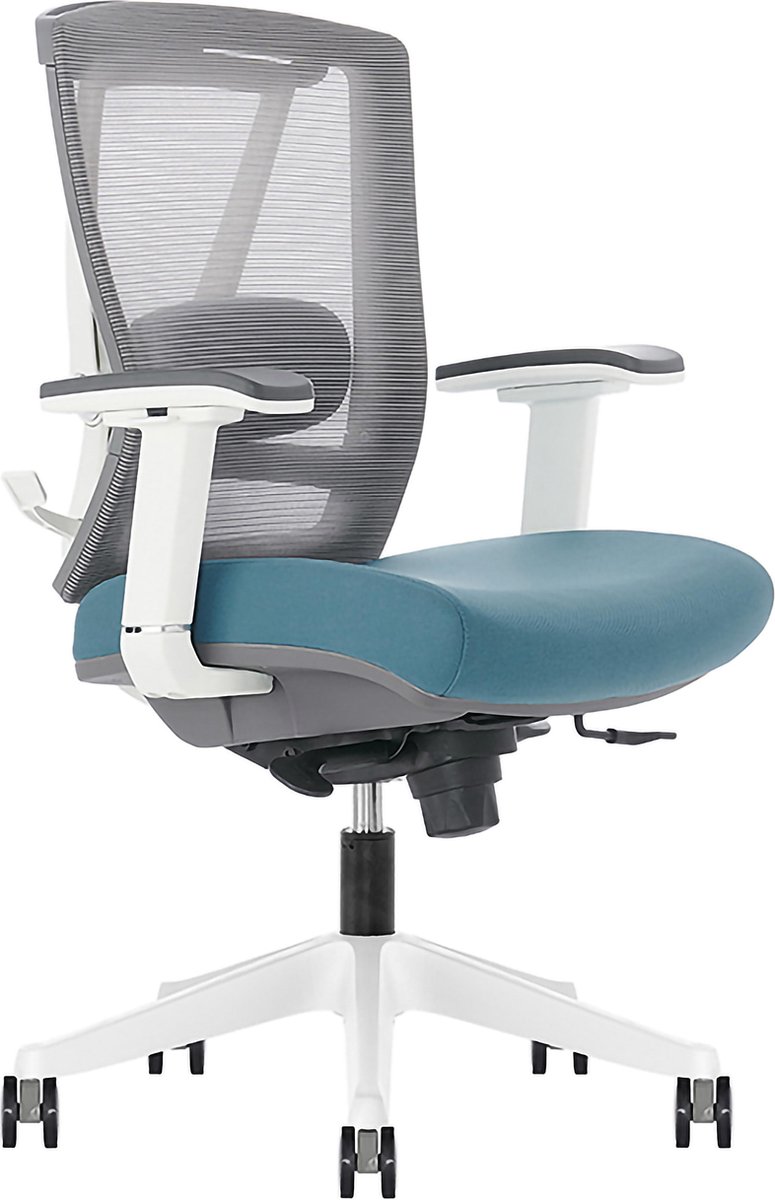 Kanaro bureaustoel - multi verstelbaar - netstof - grijs/blauw - K-850150
