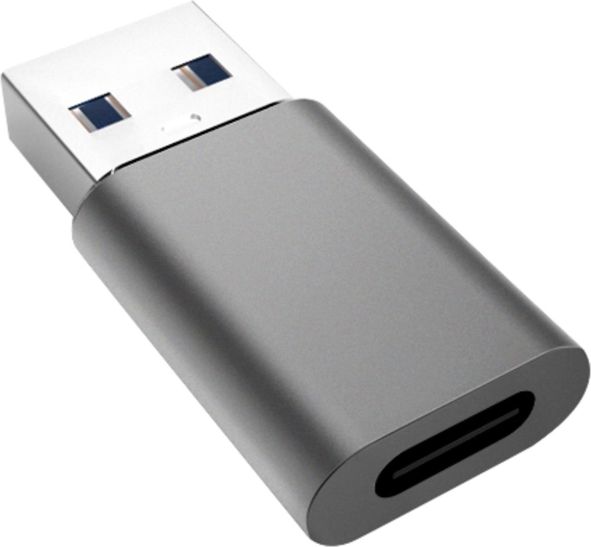 USB A naar C adapter - USB 3.0 - Aluminium - Grijs - Allteq
