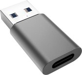 USB A naar C adapter - USB 3.1 gen 1 - Aluminium - Grijs - Allteq