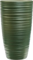 Pot Groove Partner Chic Stone Pearl Green 16x29 cm groene ronde bloempot voor binnen