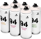 MTN 94 Penelope Brown - bruine spuitverf - 6 stuks - 400ml lage druk en matte afwerking