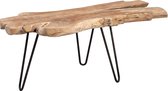 salontafel|tafel|bijzettafel| HomeTrends4You Tallus salontafel, hout, teak, 100 x 40 x 40 cm