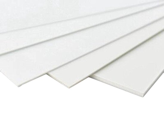 Plaque plastique ABS- plaques isolantes- 100 x 49 cm épaisseur 1 mm blanc-  plaque... | bol.com