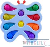 Dimple Digits vlinder- Fidget Toys - Pop It Fidget Toy - Simple dimple digit- Wit