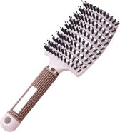 Anti Klit Haarborstel - Vernieuwde Kwaliteit - Detangle Brush - Wit