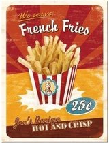 French Fries. Koelkastmagneet 8 cm x 6 cm.