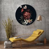 Artcoustiq - Muurcirkel - Flower Aristocat 2 - 80ø cm