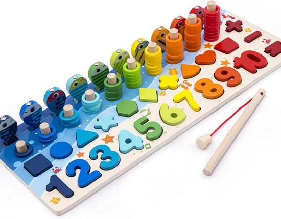 Montessori Speelgoed - Kinderspeelgoed - Educatief Speelgoed 4 jaar -  Houten Speelgoed... | bol.com