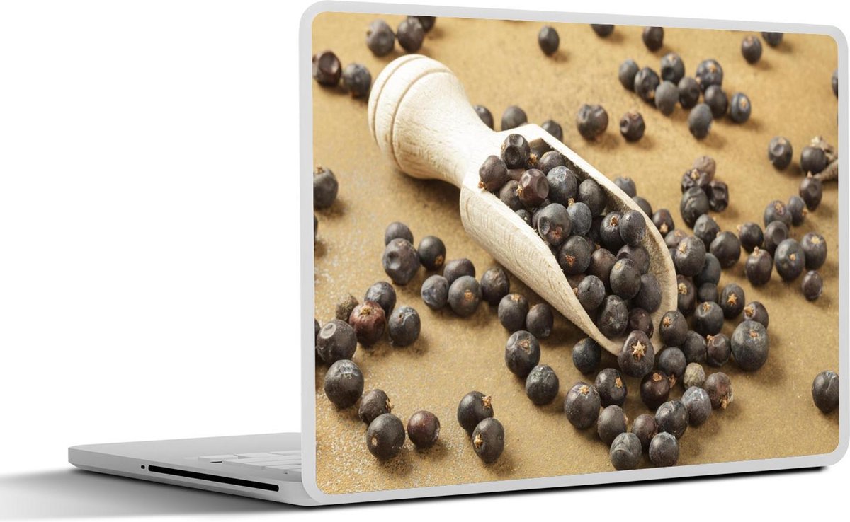 Afbeelding van product SleevesAndCases  Laptop sticker - 11.6 inch - Gedroogde jeneverbessen in een schepje