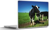 Sticker ordinateur portable - 13,3 pouces - Vache - Herbe - Animaux