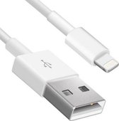 MOENS - 2 stuks USB oplaadkabels Apple iPhone iPad oplader + Tijdelijk Gratis 2 kabelbeschermers (1 Zwart en 1 Grijs)