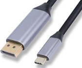 Garpex® USB C naar DisplayPort - 4K 60 Hz Resolutie – USB C naar DP – USB C naar Displayport Kabel - 1.8 meter - Spacegrey