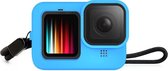 Garpex® Siliconen Case voor GoPro HERO9 - Blauw Rubber Beschermhoes voor GoPro HERO9