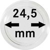 Afbeelding van het spelletje Lindner Hartberger muntcapsules Ø 24,5 mm (10x) voor penningen tokens capsules muntcapsule