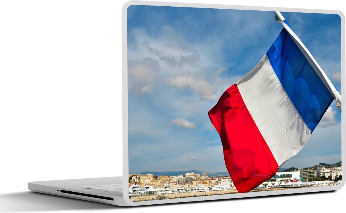 Afbeelding van product SleevesAndCases  Laptop sticker - 17.3 inch - Franse vlag met uitzicht op Cannes