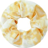 Scrunchie Haarelastiek Tie Dye Geel