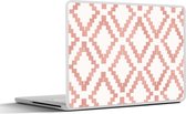 Autocollant pour ordinateur portable - 11,6 pouces - Motifs - Luxe - Wit - Rose - 30x21cm - Autocollants pour ordinateur portable - Skin pour ordinateur portable - Couverture