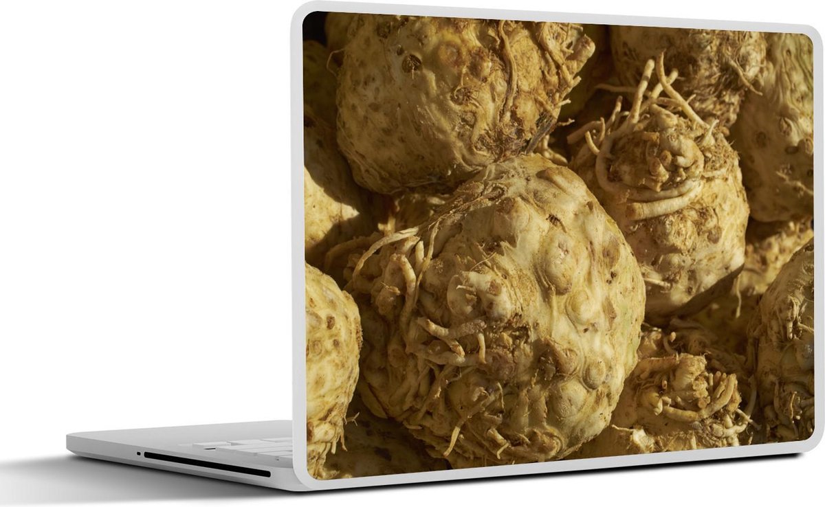 Afbeelding van product SleevesAndCases  Laptop sticker - 13.3 inch - Hoopje gele knolselderij