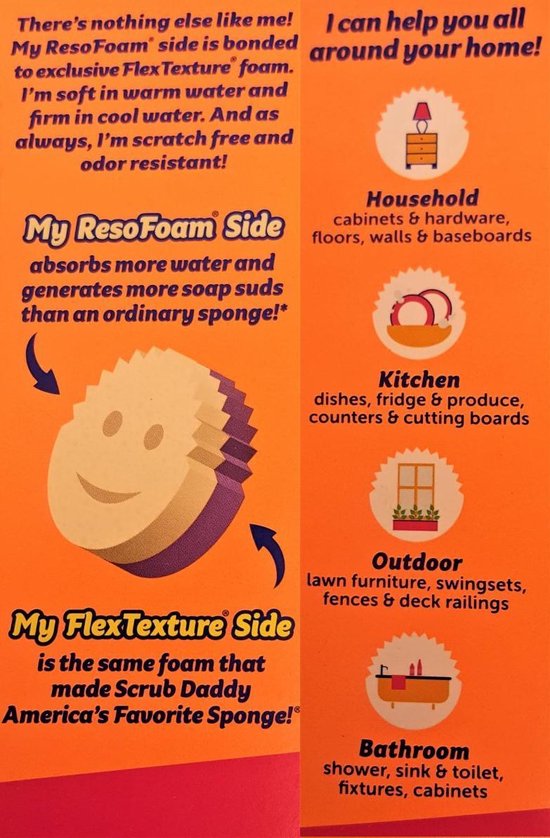 Scrub Daddy - Scrub Mommy krasvrije spons dubbelzijdig roze