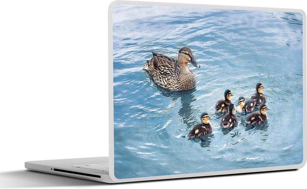 Afbeelding van product SleevesAndCases  Laptop sticker - 11.6 inch - Eend - Moeder - Baby