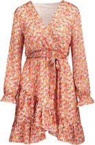 Floral ruffle mini dress