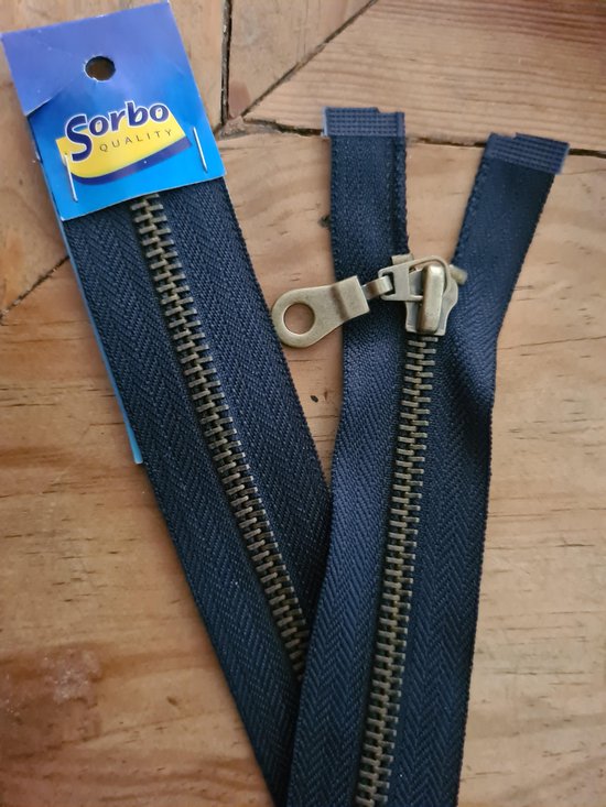 Sorbo Rits metaal 65cm blauw