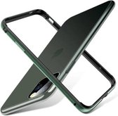 geschikt voor Apple iPhone 11 Pro metalen bumper case - groen