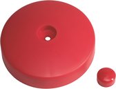 Paalornament Rond kunststof Ø120 mm Rood