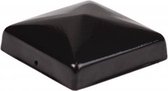 Paalornament Zwart Gepoedercoat Piramide 91x91mm