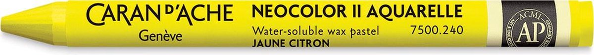 Caran d'Ache Neocolor II Aquarelkrijt | Citroengeel (240)