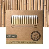 Wattenstaafjes Hout - 200 x 3 stuks - Houten Wattenstaafjes - Cotton Buds - Milieuvriendelijk - Afbreekbare Wattenstaafjes - Bamboe