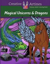 Magical Unicorns & Dragons - Fantasy Adult Coloring Book