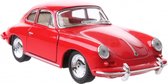 schaalmodel Porsche 1:32 junior die-cast 10 cm rood
