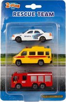 auto's Rescue Team 8 cm junior diecast 3-delig