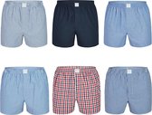 MG-1 Wijde Boxershorts Heren 6-Pack Classics Multipack - Maat  S - Losse boxershort heren