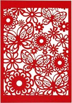 patroonkarton 10,5 x 14,8 cm 10 stuks rood